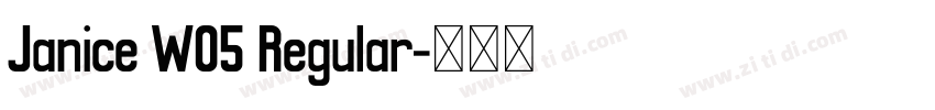 Janice W05 Regular字体转换